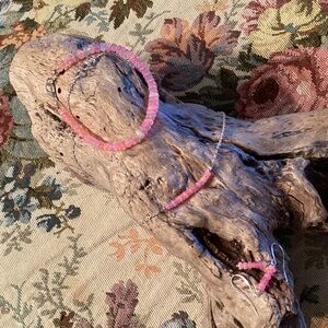 Stunning Ethiopian Pink Fire Opal Necklace / Earrings / Bracelet Set